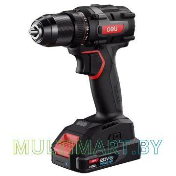 Дрель-шуруповерт Deli CZ20-1D2 (с 2-мя АКБ, сумка)